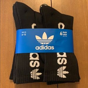 Adidas Originals Men’s Crew Socks 6 pack size 6-12